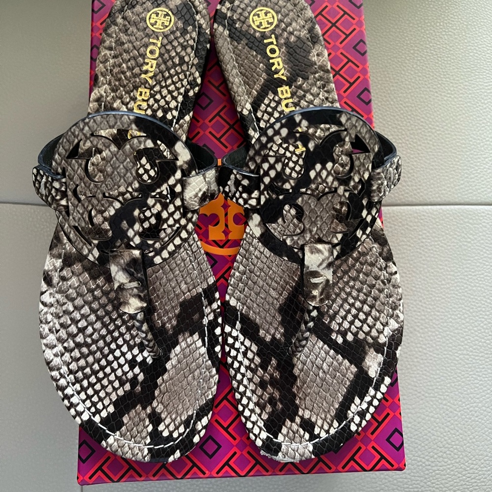 Tory Burch Snakeskin Sandals